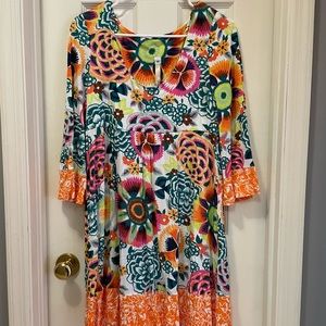 Uncle Frank vintage look midi dress. Size large.